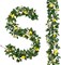 2-Pack 12FT Artificial Lemon Garland – Faux Fruit Vine with Greenery for Spring & Summer Home, Wedding, Party, Door, Wall, Mantle, and Table Decorations